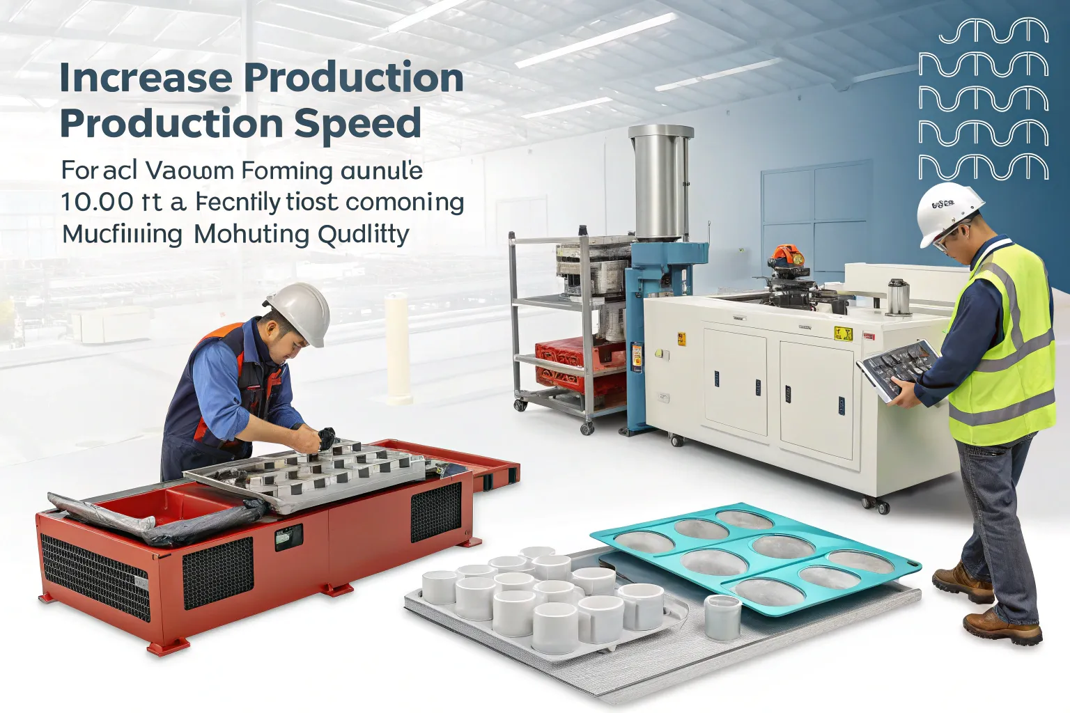 ترفندهای افزایش سرعت تولید در وکیوم فرمینگ بدون کاهش کیفیت